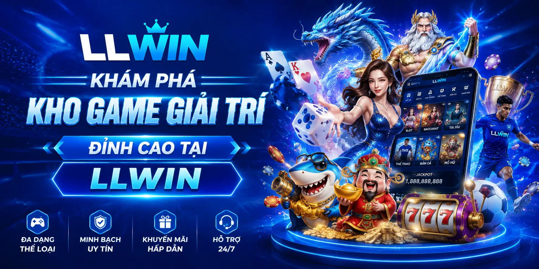 Khám phá kho game giải trí đỉnh cao tại LLWIN